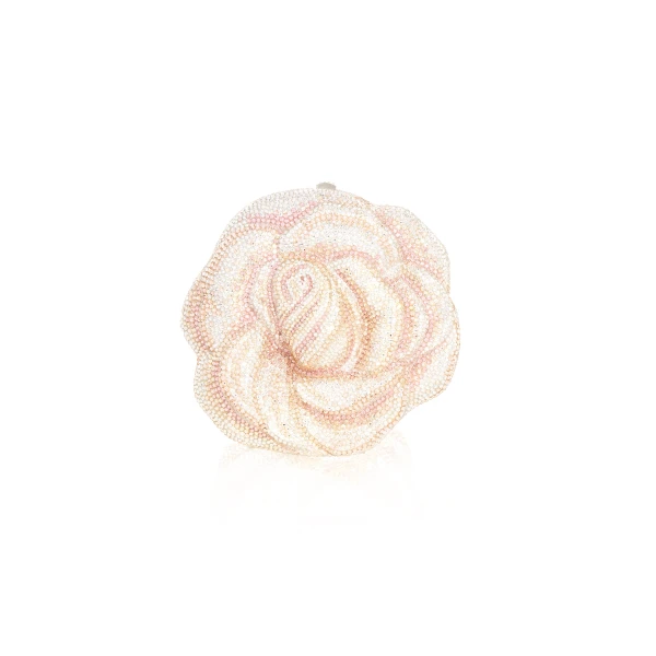 Judith Leiber Rose Blush - Judith Leiber Crystal Clutch - Luxury Evening Bag - Shop at Luxury Shoes 