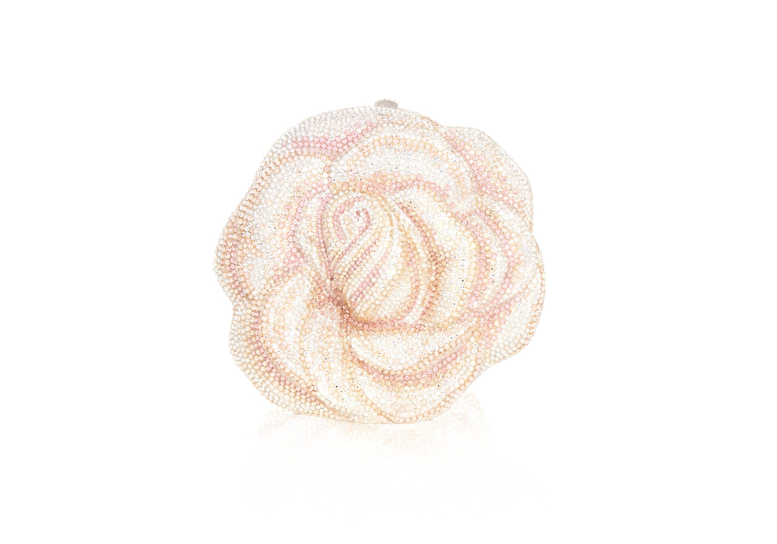 Judith Leiber Rose Blush - Judith Leiber Crystal Clutch - Luxury Evening Bag - Shop at Luxury Shoes 