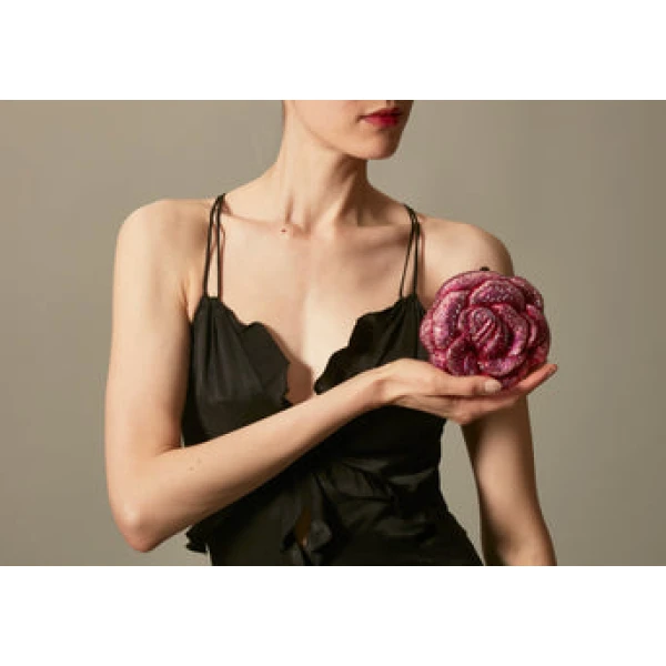 Judith Leiber Rose Josephine - Judith Leiber Crystal Clutch - Luxury Evening Bag - Shop at Luxury Shoes 