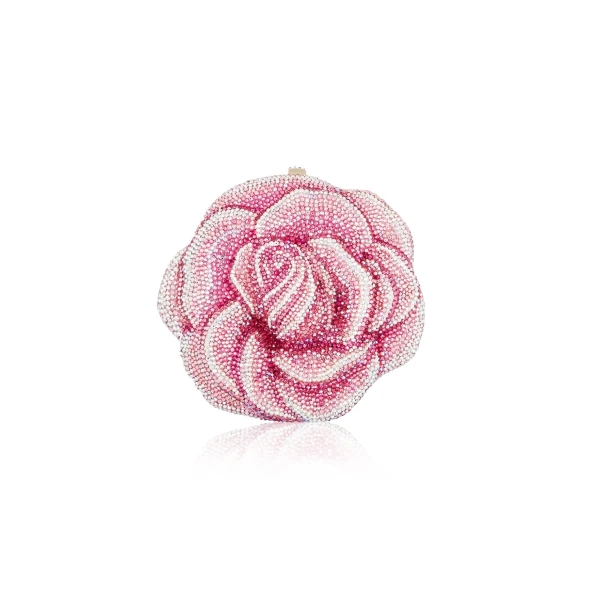 Judith Leiber Rose Romance - Judith Leiber Crystal Clutch - Luxury Evening Bag - Shop at Luxury Shoes 