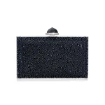 Judith Leiber Skylar Crystal Caviar Black - Judith Leiber Crystal Clutch - Luxury Evening Bag - Shop at Luxury Shoes 