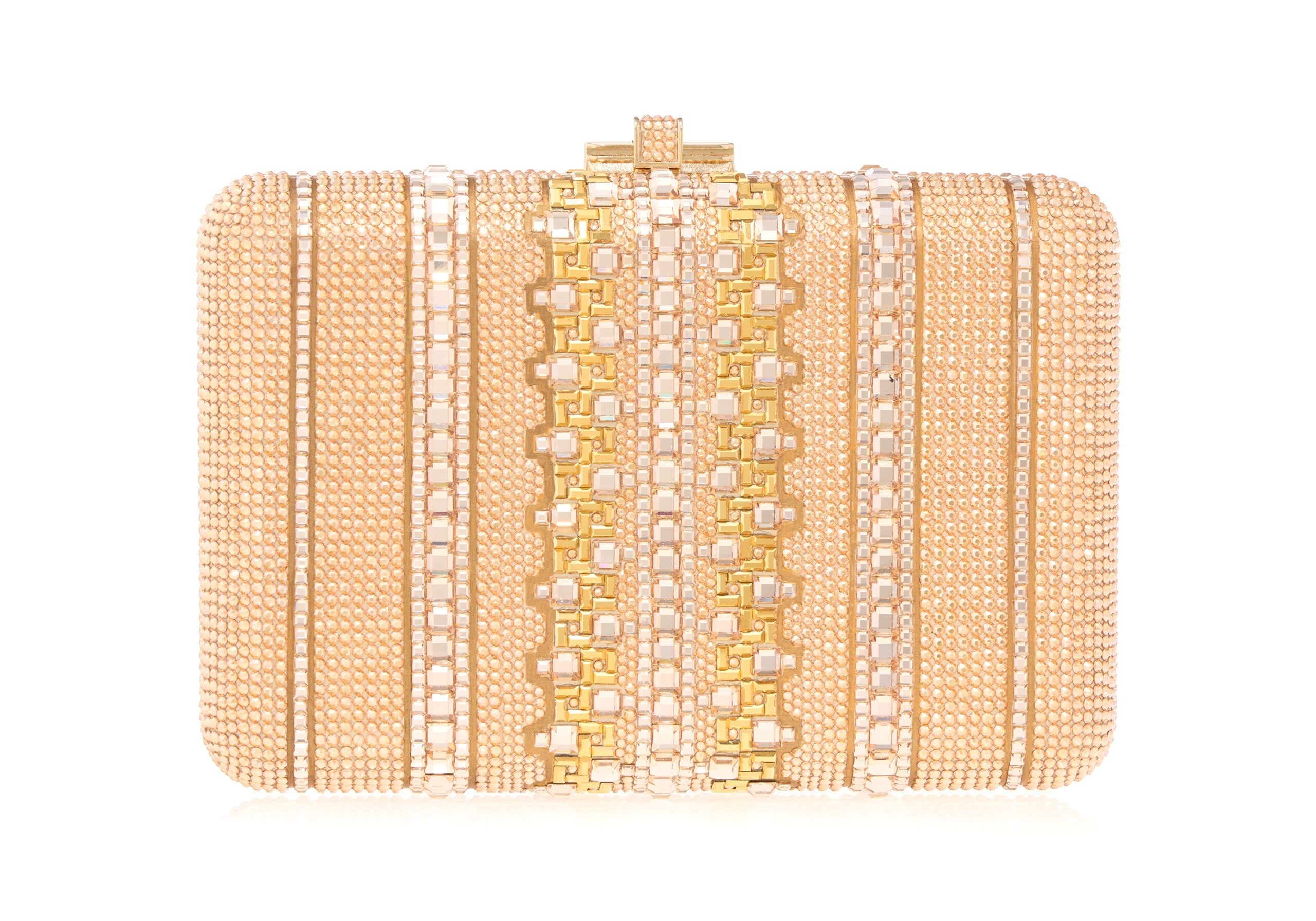 Judith Leiber Slim Slide Crystal Lattice Champagne - Judith Leiber Crystal Clutch - Luxury Evening Bag - Shop at Luxury Shoes Judith Leiber Slim Slide Crystal Lattice Champagne - Judith Leiber Crystal Clutch - Luxury Evening Bag - Shop at Luxury Shoes