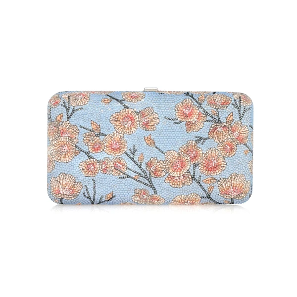 Judith Leiber Smooth Rectangle Spring Cherry - Judith Leiber Crystal Clutch - Luxury Evening Bag - Shop at Luxury Shoes 