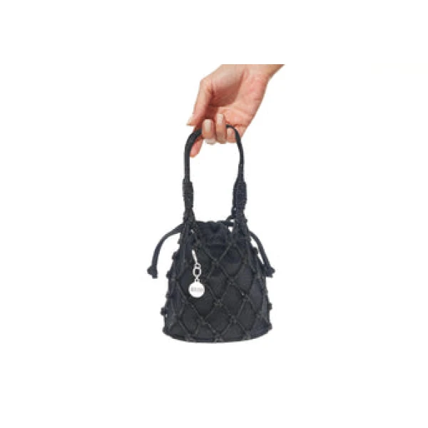 Judith Leiber Sparkle Net Pouch Black - Judith Leiber Crystal Clutch - Luxury Evening Bag - Shop at Luxury Shoes 