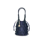 Judith Leiber Sparkle Net Pouch Navy - Judith Leiber Crystal Clutch - Luxury Evening Bag - Shop at Luxury Shoes 