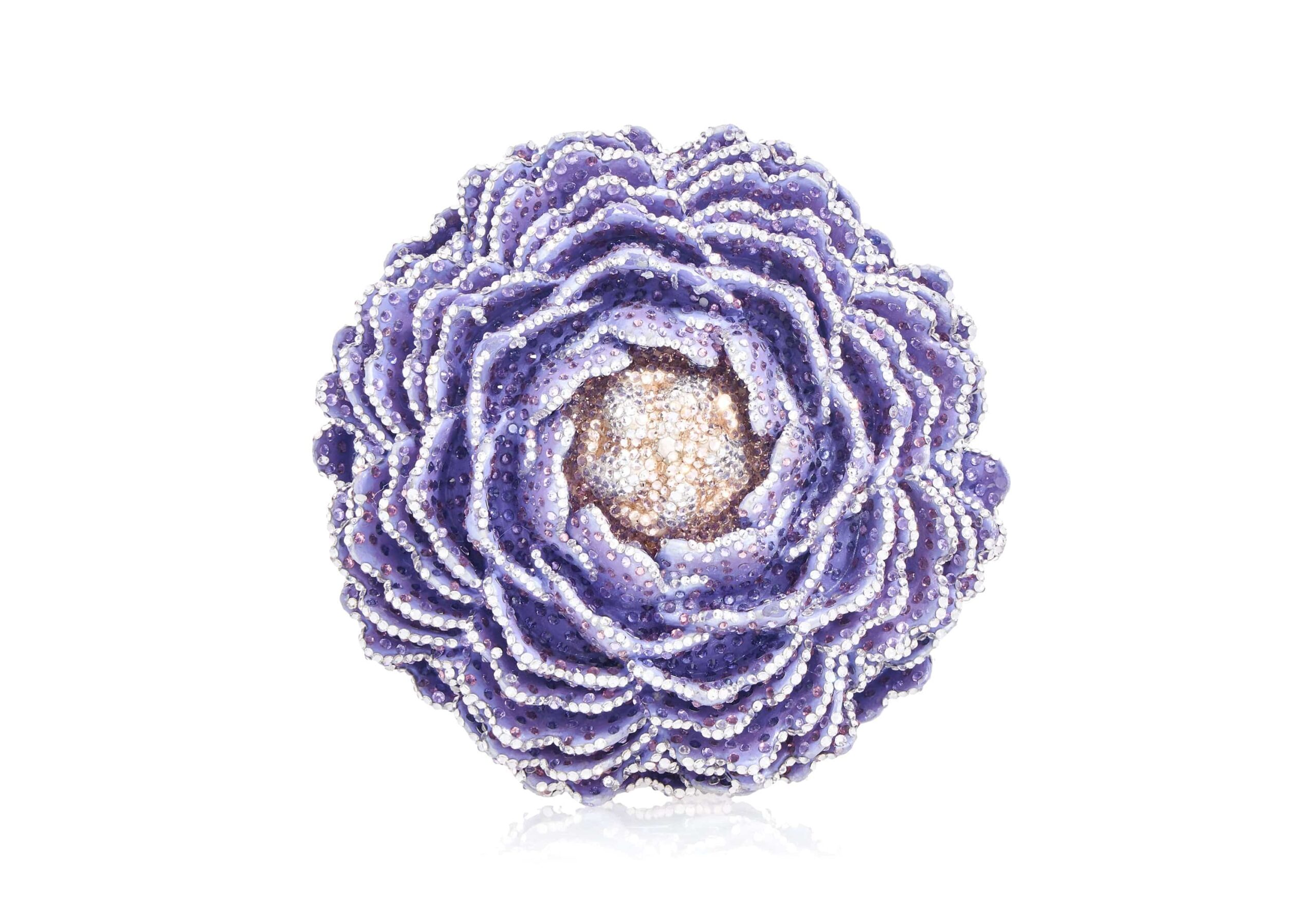 Judith Leiber Splendid Peony - Judith Leiber Crystal Clutch - Luxury Evening Bag - Shop at Luxury Shoes 