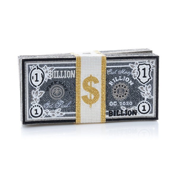 Judith Leiber Stack Of Cash Billions - Judith Leiber Designer Money Bag - Judith Leiber Crystal Clutch - Luxury Evening Bag - Shop at Luxury Shoes 
