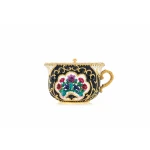 Judith Leiber Teacup Purse - Teacup Royal-Tea - Judith Leiber Crystal Clutch - Luxury Evening Bag - Shop at Luxury Shoes 