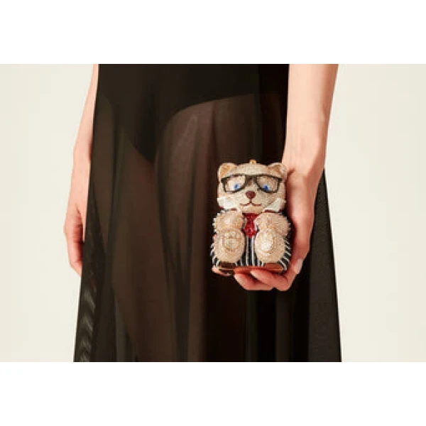 Judith Leiber Teddy Bear Mr. Smith - Judith Leiber Crystal Clutch - Luxury Evening Bag - Shop at Luxury Shoes 