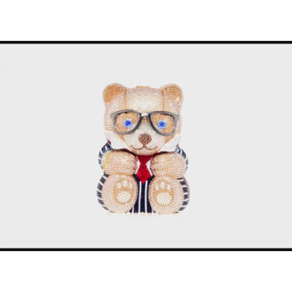 Judith Leiber Teddy Bear Mr. Smith - Judith Leiber Crystal Clutch - Luxury Evening Bag - Shop at Luxury Shoes 