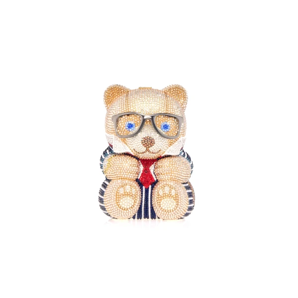 Judith Leiber Teddy Bear Mr. Smith - Judith Leiber Crystal Clutch - Luxury Evening Bag - Shop at Luxury Shoes 