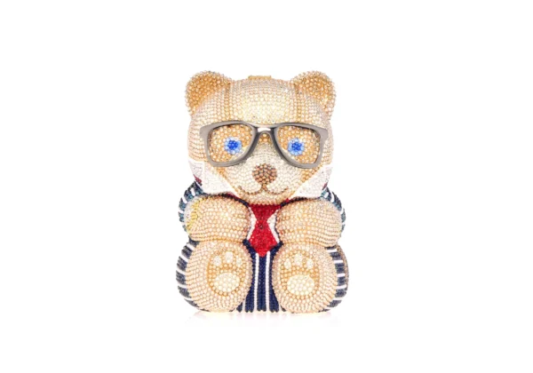Judith Leiber Teddy Bear Mr. Smith - Judith Leiber Crystal Clutch - Luxury Evening Bag - Shop at Luxury Shoes 