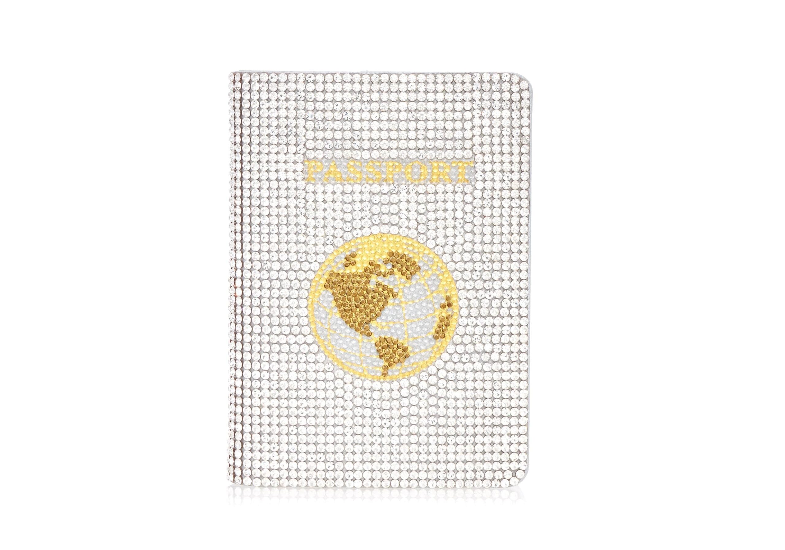 Judith Leiber Traveler Silver - Judith Leiber Crystal Clutch - Luxury Evening Bag - Shop at Luxury Shoes 
