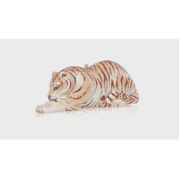 Judith Leiber Wildcat Golden Cub - Judith Leiber Crystal Clutch - Luxury Evening Bag - Shop at Luxury Shoes 