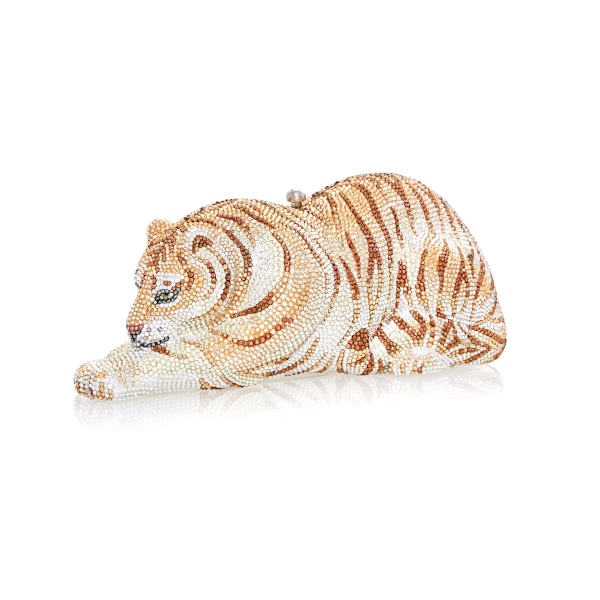 Judith Leiber Wildcat Golden Cub - Judith Leiber Crystal Clutch - Luxury Evening Bag - Shop at Luxury Shoes 
