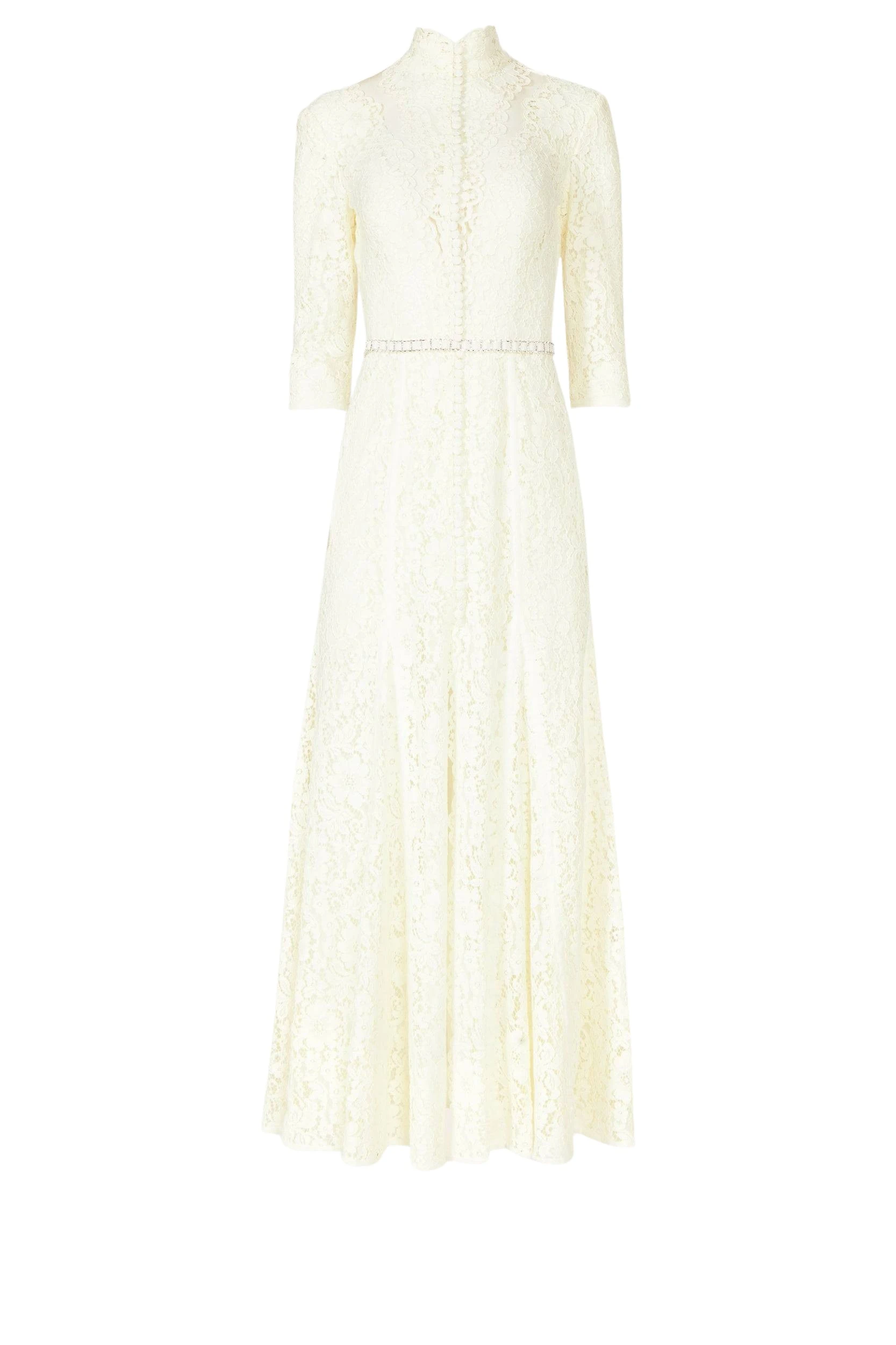 Junia-Corded-Lace-Gown-Costarellos-Dresses56052_nobg Costarellos Dresses - Romantic Greek Lace - Shop at Luxury Shoes