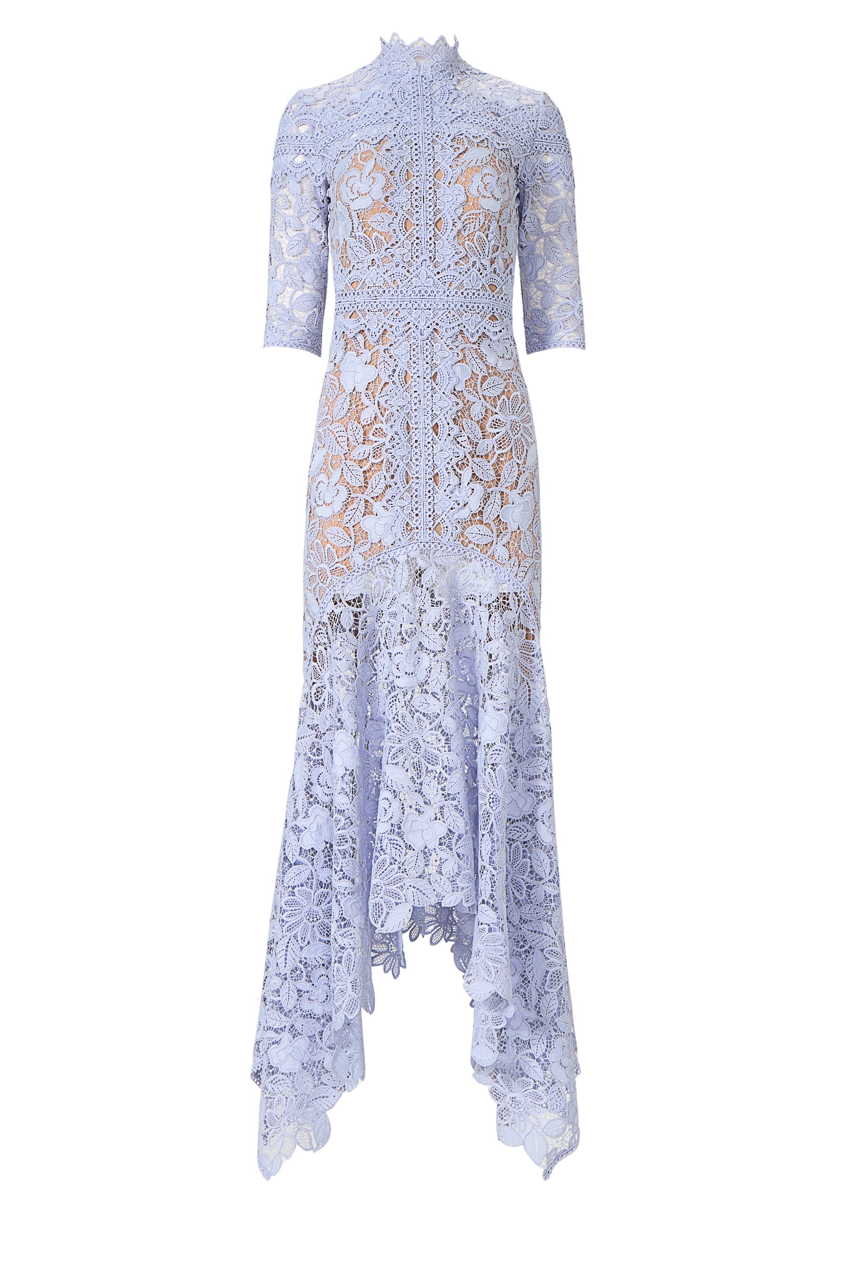 Costarellos Kalissa Guipure Lace Dress