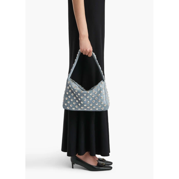 Khaite Elena Bag - Khaite Shoulder & Crossbody Bags - The Lotus Tote Bag - Shop at Luxury Shoes 