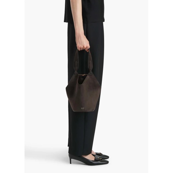 Khaite Mini Lotus Tote - Khaite Totes & Top-Handle Bags - The Lotus Tote Bag - Shop at Luxury Shoes 