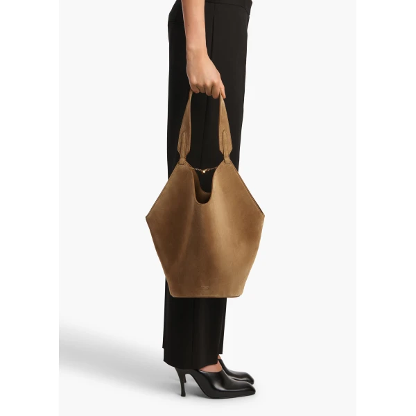 Khaite Small Lotus Tote - Khaite Totes & Top-Handle Bags - The Lotus Tote Bag - Shop at Luxury Shoes 