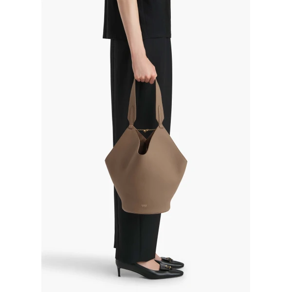 Khaite Small Lotus Tote - Khaite Totes & Top-Handle Bags - The Lotus Tote Bag - Shop at Luxury Shoes 