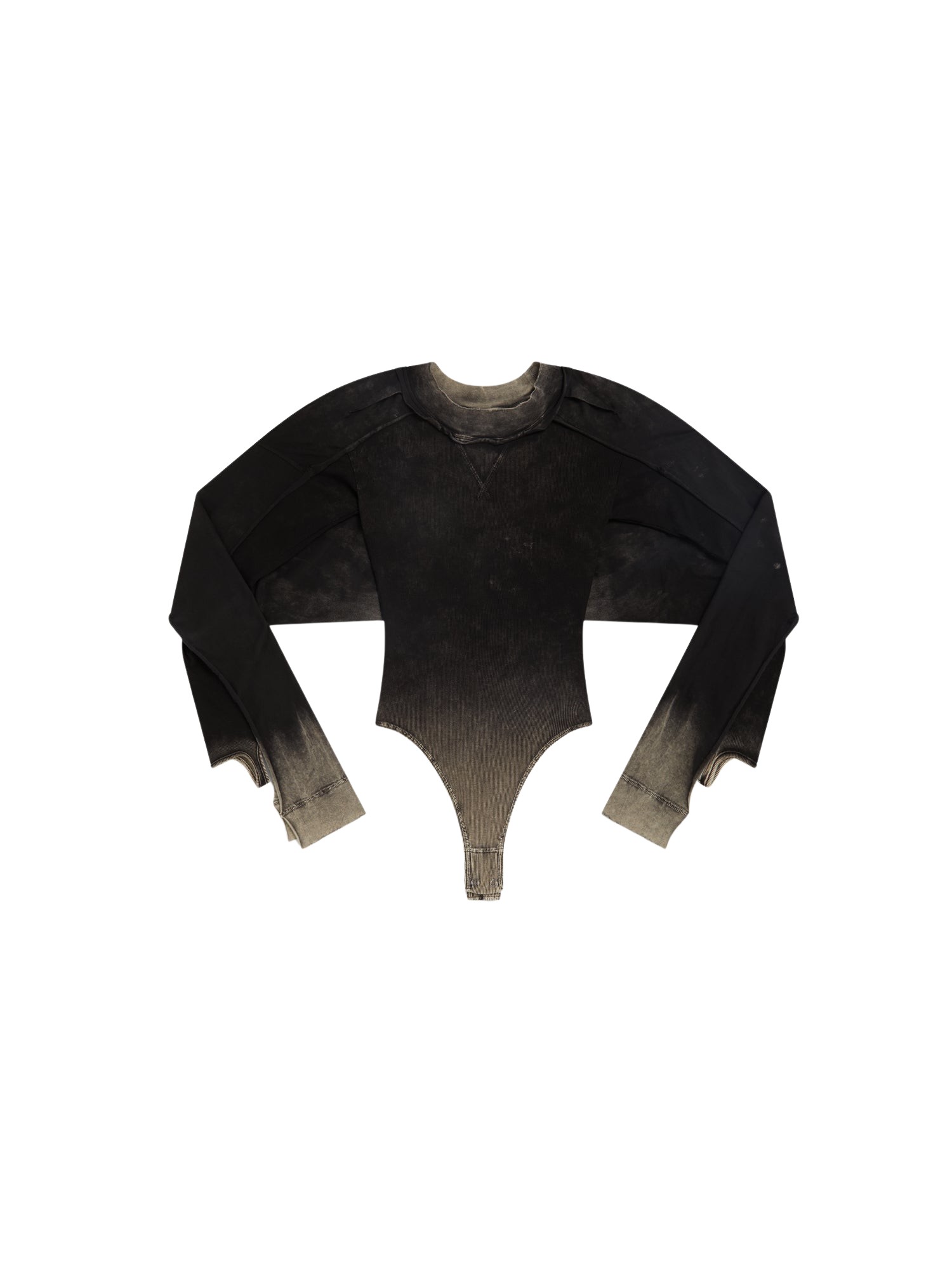 knwls Bellona Leotard Washed Black Top