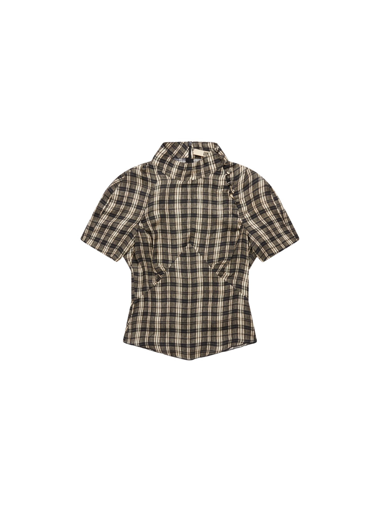 knwls Tess Blouse Combi Check