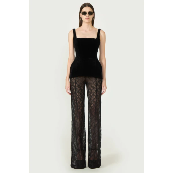 Costarellos Pants - Romantic Greek Lace - Shop at Luxury Shoes 