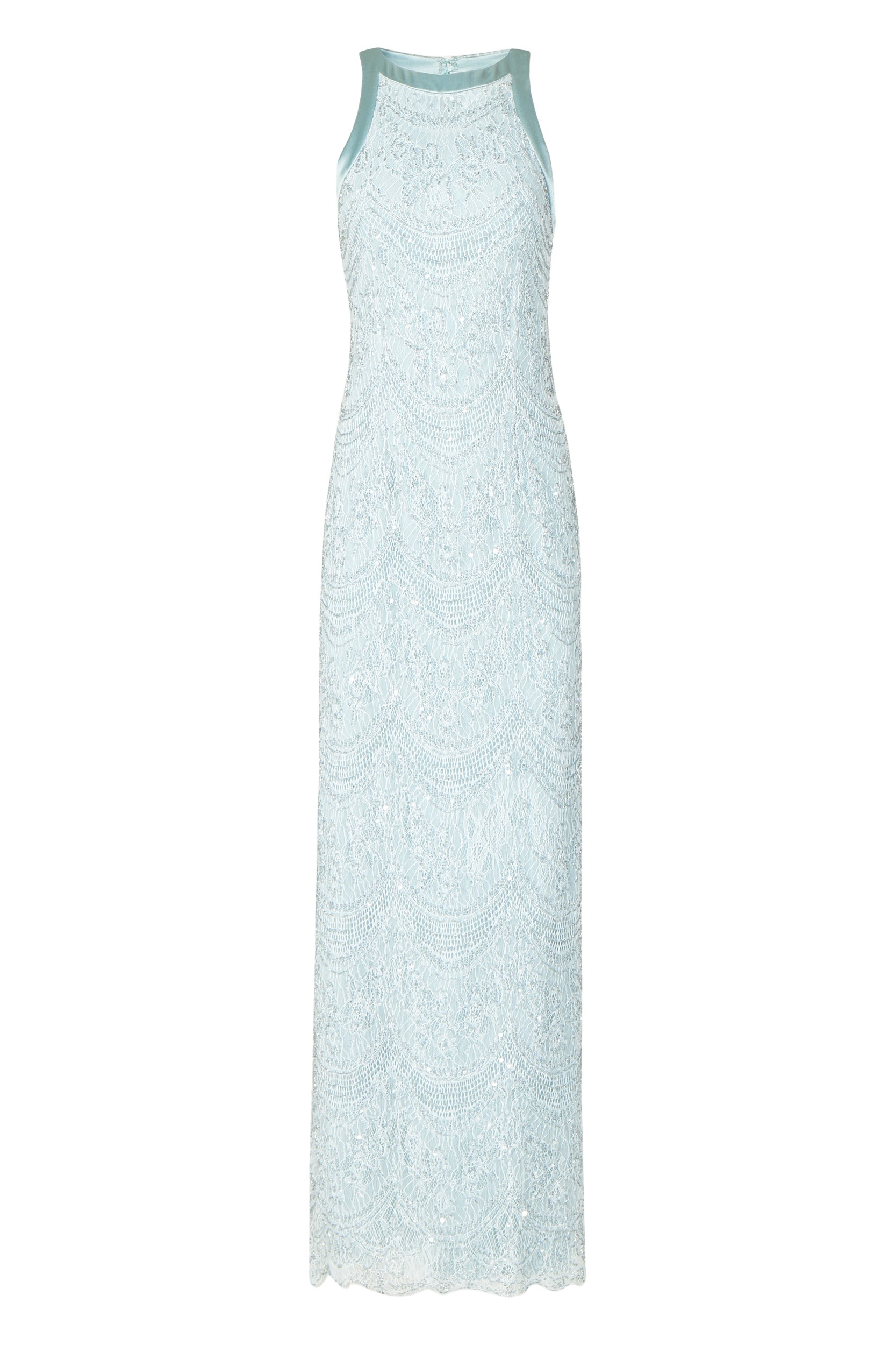 Costarellos Lenia Beaded French Lace Dress