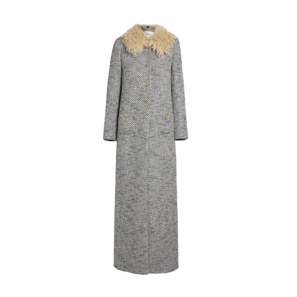 Leonora Jacket in Stone on Greyscale