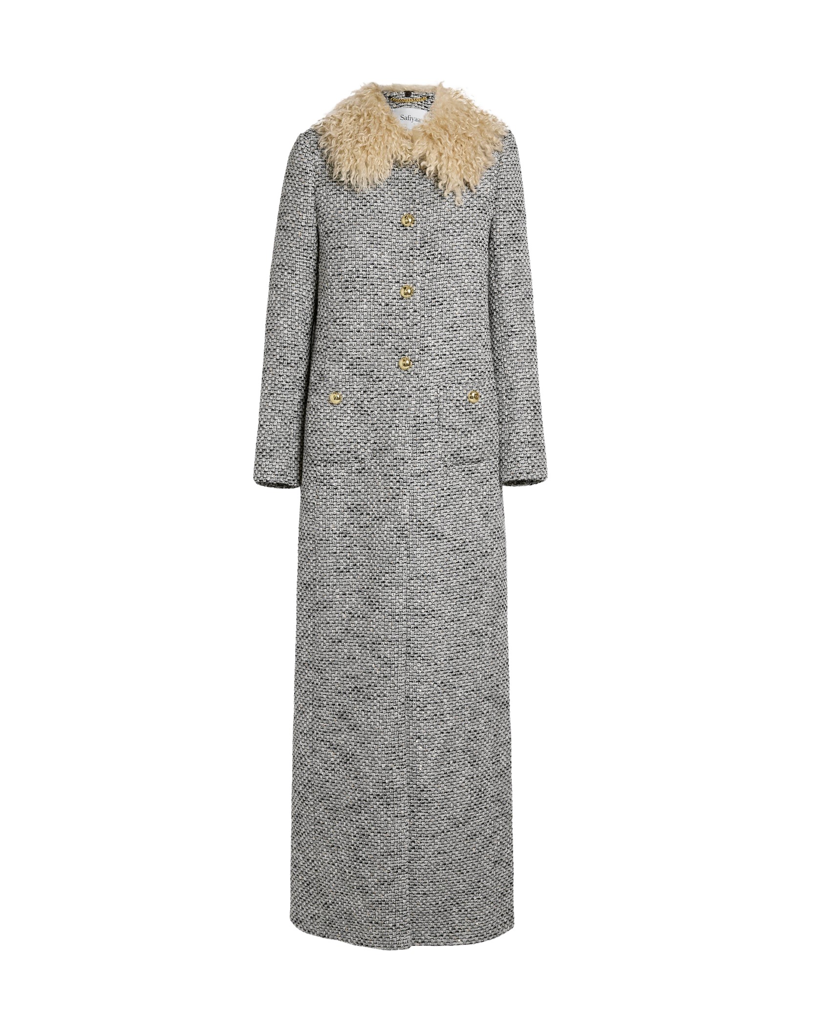 Leonora Jacket in Stone on Greyscale
