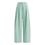 Essentiel Antwerp Light blue cotton wide-leg pants - Essentiel Antwerp Pants - Colorful Belgian Design - Shop at Luxury Shoes 