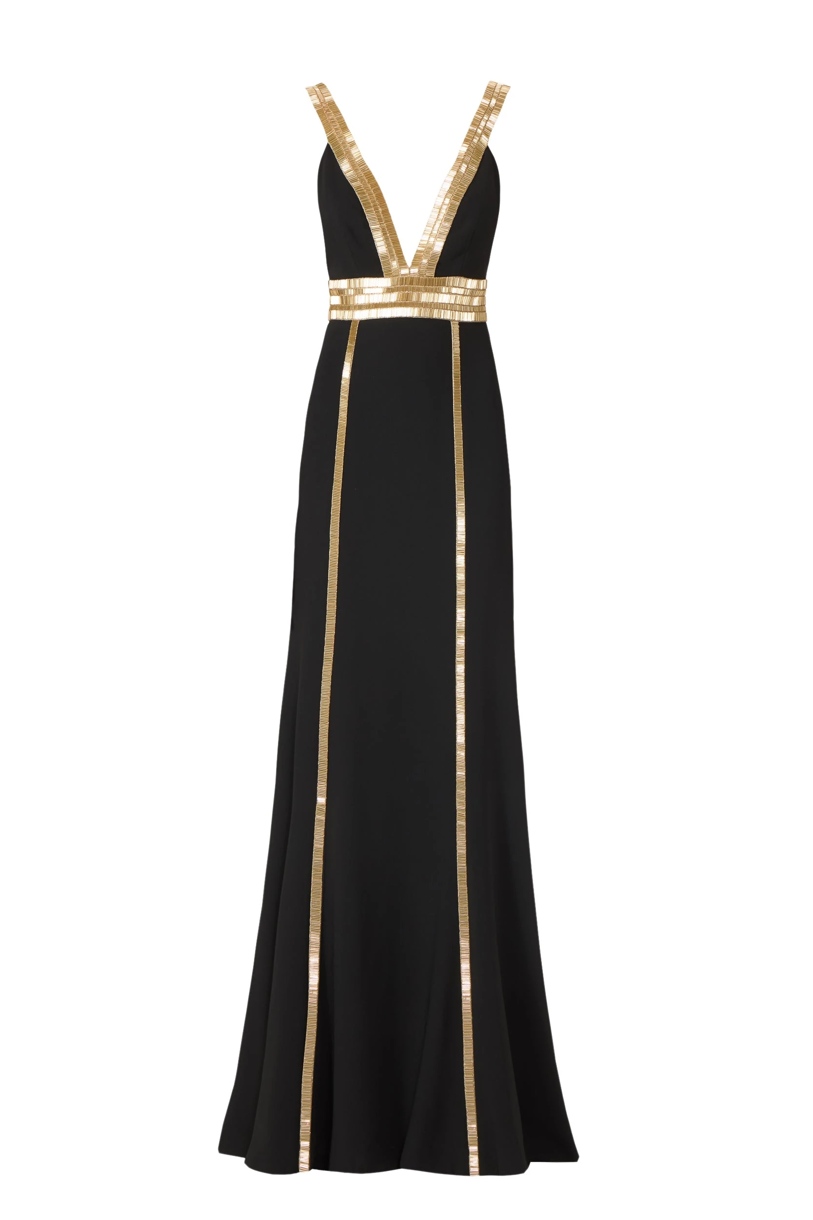 Lucine-Crepe-Beaded-Gown-Costarellos-Dresses55004_nobg Costarellos Dresses - Romantic Greek Lace - Shop at Luxury Shoes