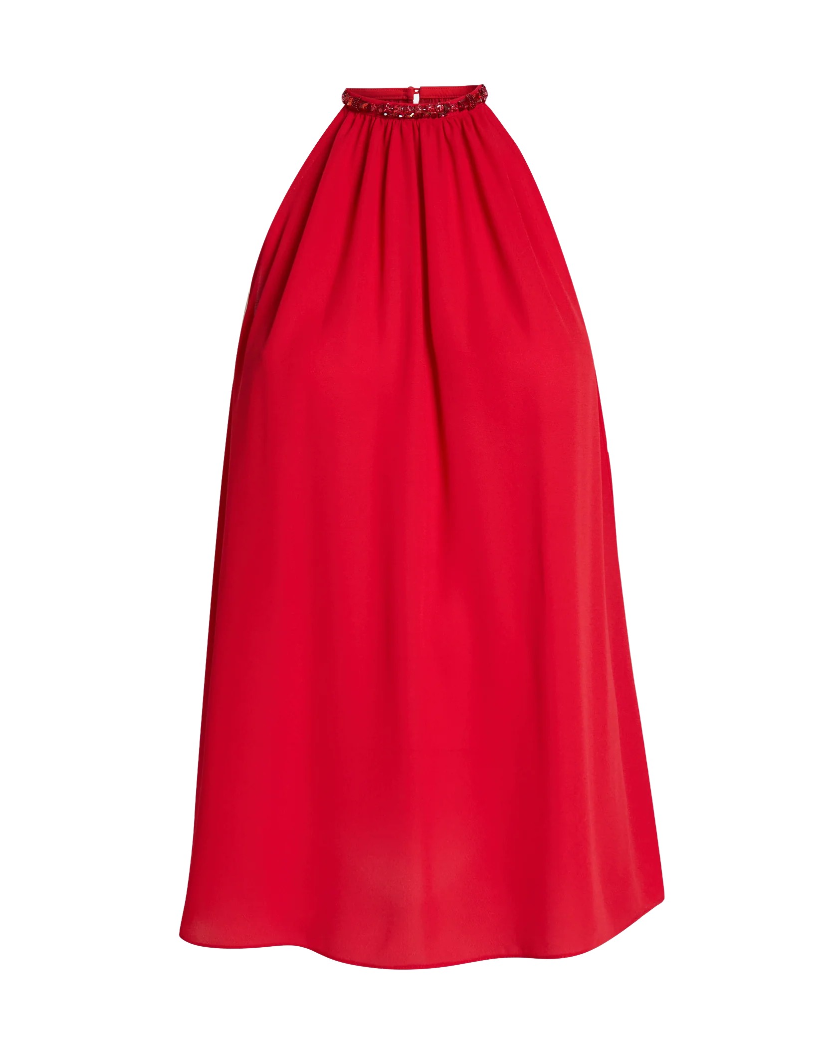 Safiyaa Lunetta Top in Azalea Red with Multi-reds