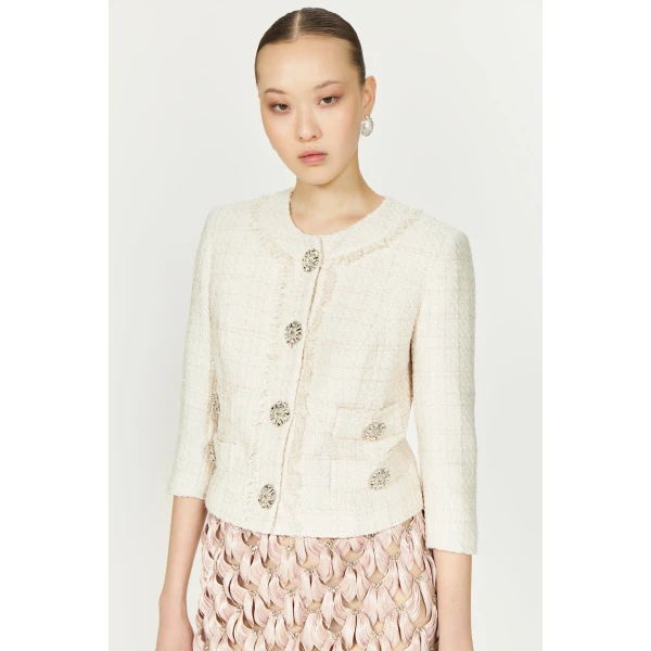 Costarellos Coats - Romantic Greek Lace - Shop at Luxury Shoes 