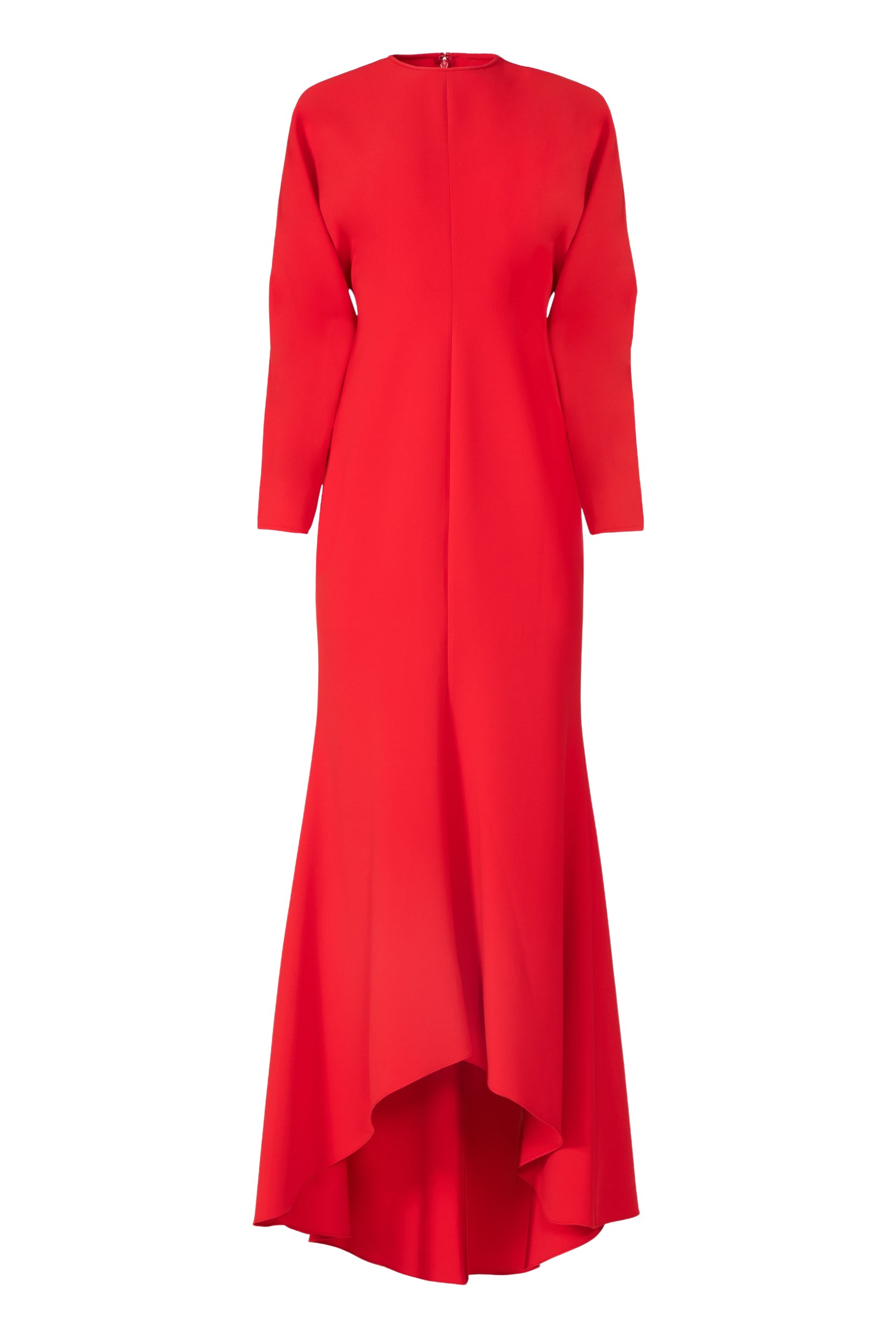 Costarellos Marlette High-Low Crepe Gown