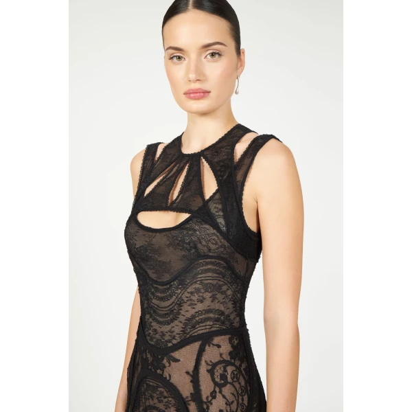Costarellos Dresses - Romantic Greek Lace - Shop at Luxury Shoes 