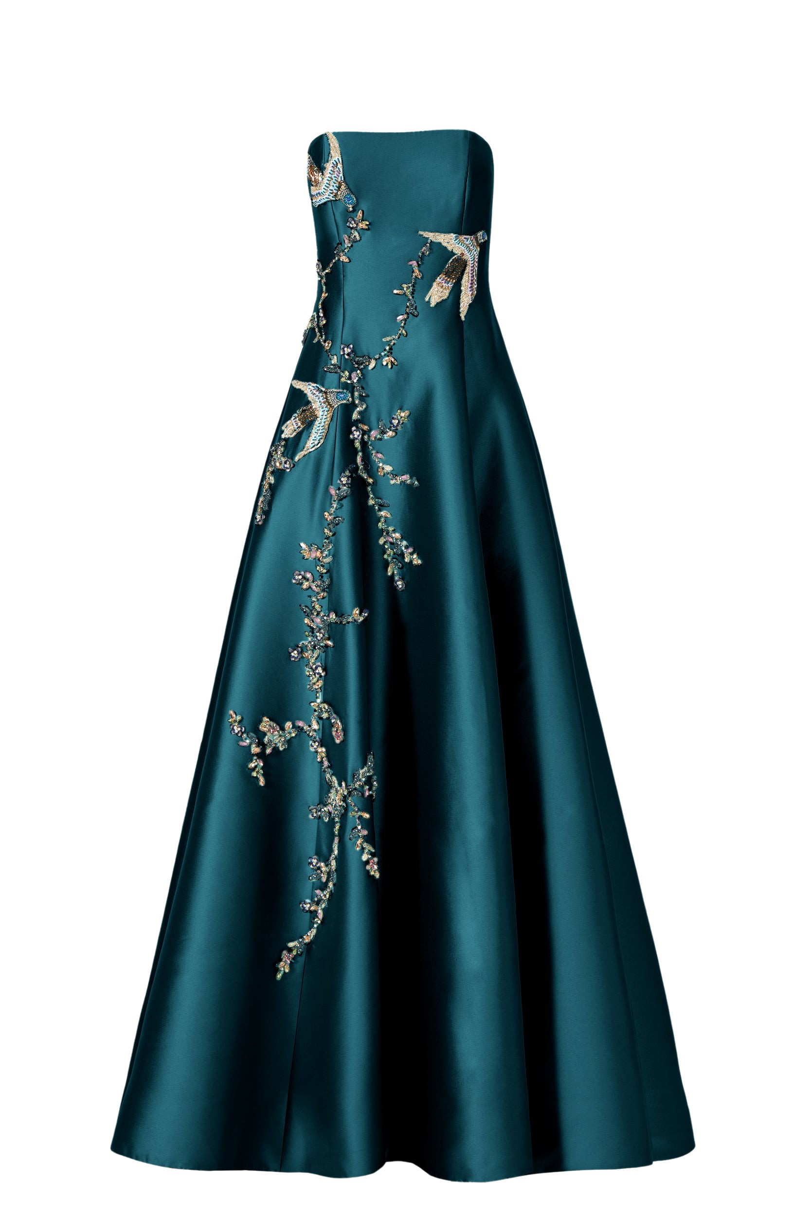 Costarellos Mavia Mikado Strapless Ball Gown