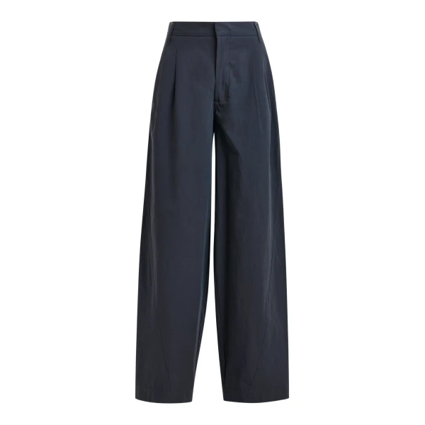 Essentiel Antwerp Navy tapered-leg pants - Essentiel Antwerp Pants - Colorful Belgian Design - Shop at Luxury Shoes 