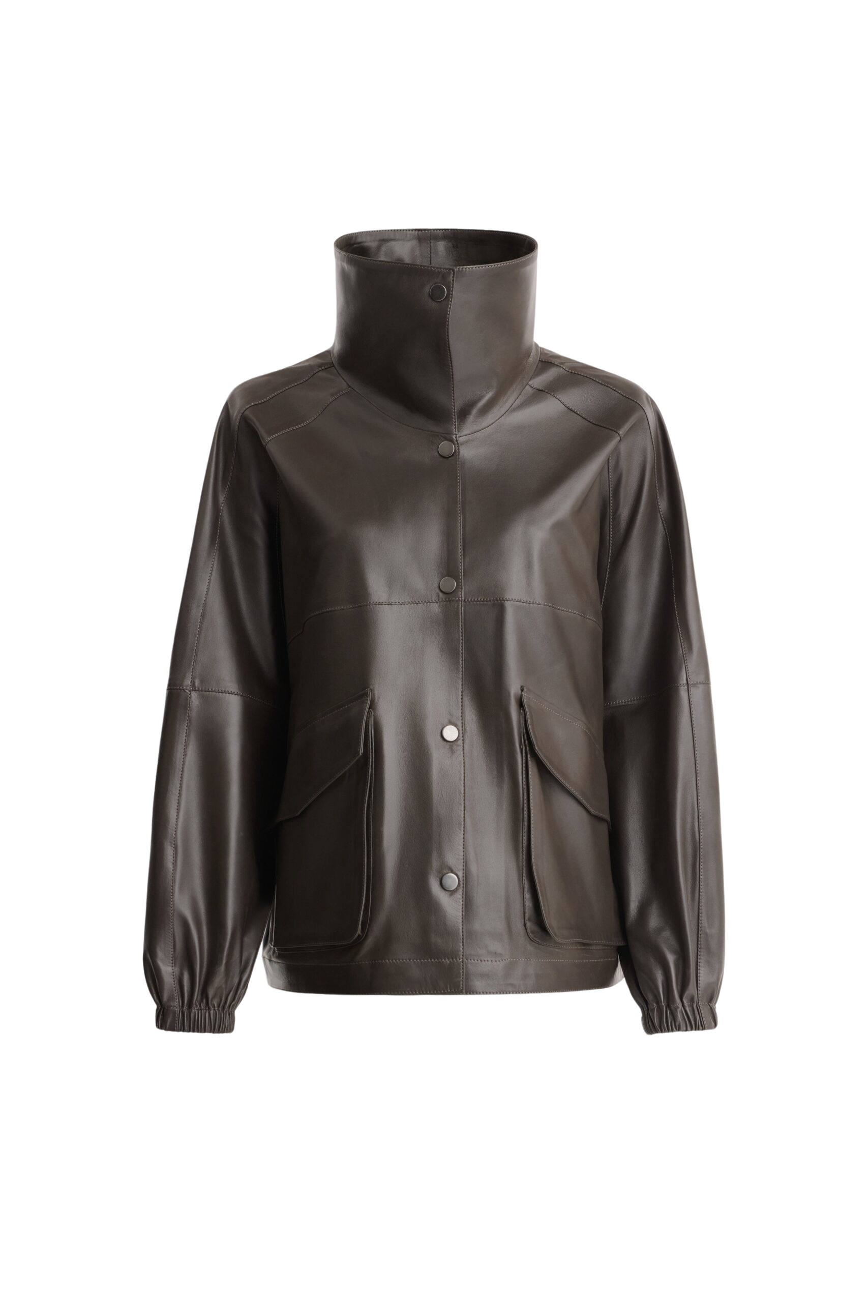 Nour Hammour Jackets Color | Anorak Light Leather Windbreaker Jacket luxury leather Jackets from Luxury Shoes 