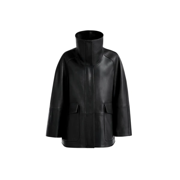 Nour Hammour Jackets Color | Ansel Opulent Leather Jacket luxury leather Jackets from Luxury Shoes 