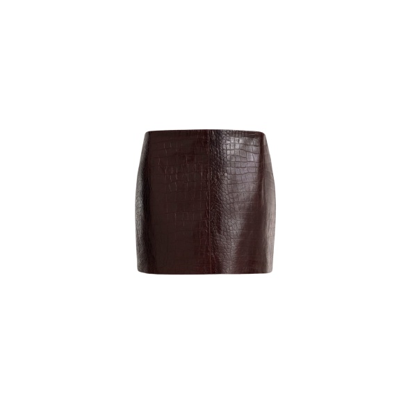 Nour Hammour Skirts Color | Avery Ultra Mini Leather Skirt luxury leather Skirts from Luxury Shoes 