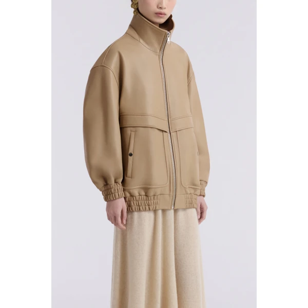 Nour Hammour Jackets Color | Beck Modern Leather Bomber luxury leather Jackets from Luxury Shoes 
