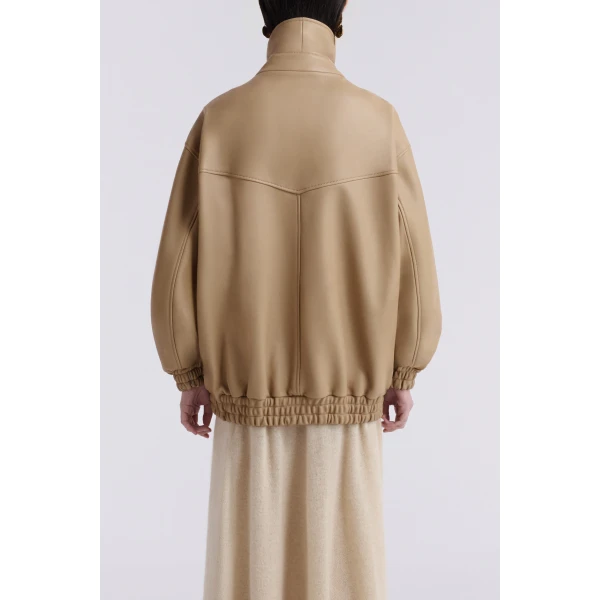 Nour Hammour Jackets Color | Beck Modern Leather Bomber luxury leather Jackets from Luxury Shoes 