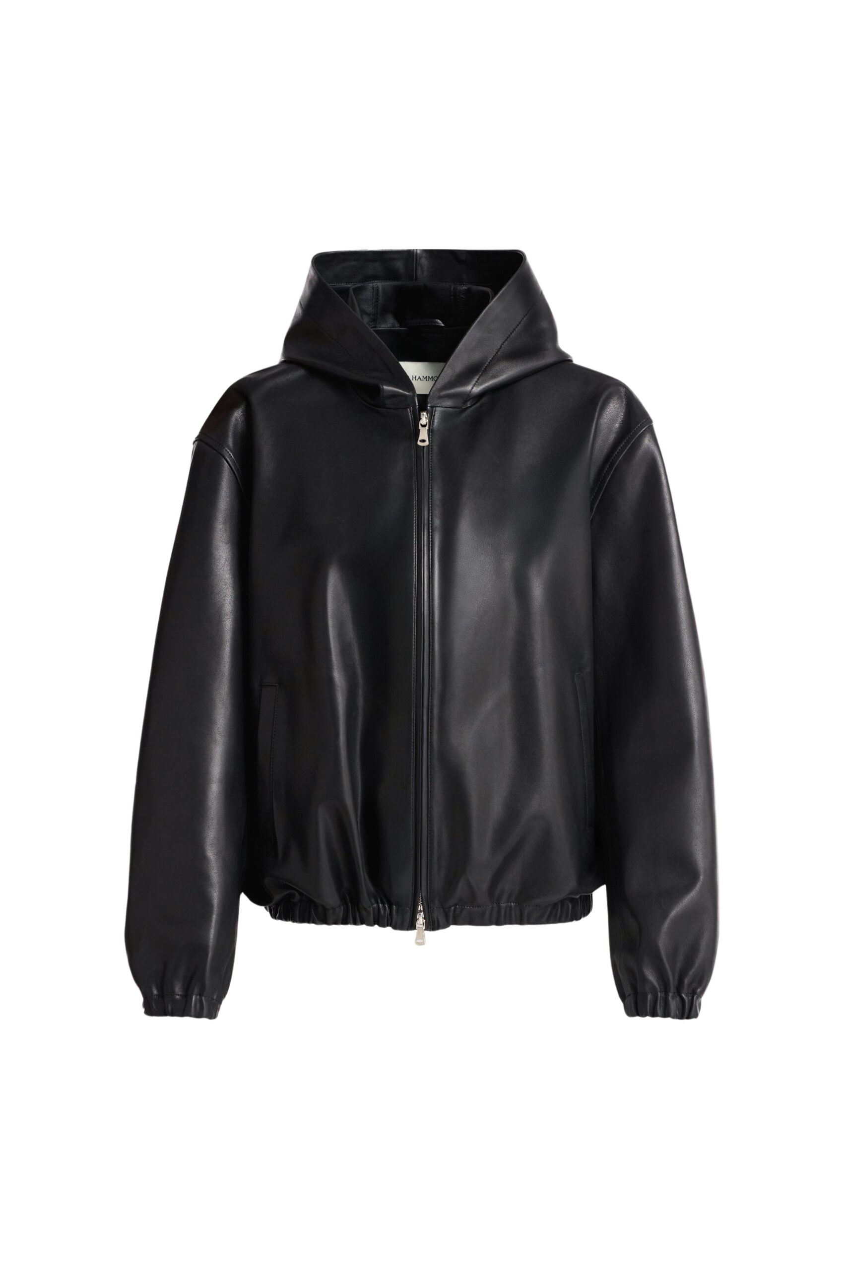 Nour Hammour Hoodies Color | Leo Supple Leather Hoodie luxury leather Hoodies from Luxury Shoes 