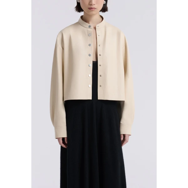 Nour Hammour Jackets Color | Lucien Elegant Leather Jacket luxury leather Jackets from Luxury Shoes 