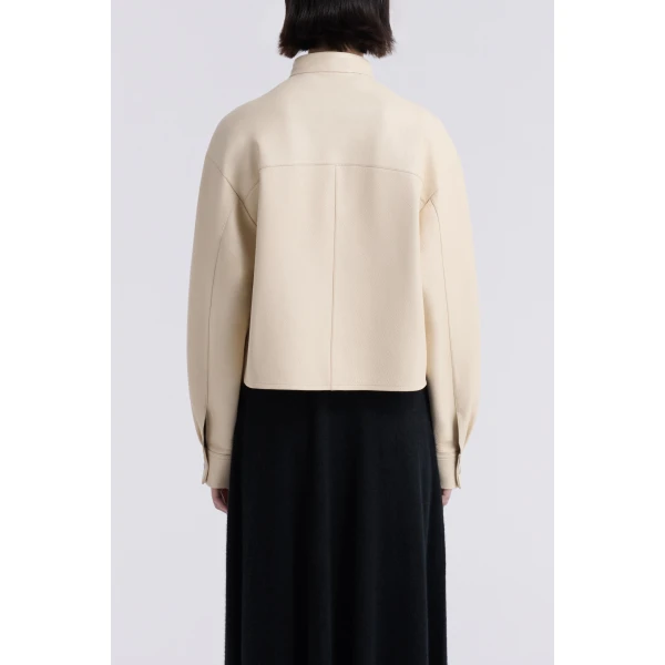 Nour Hammour Jackets Color | Lucien Elegant Leather Jacket luxury leather Jackets from Luxury Shoes 