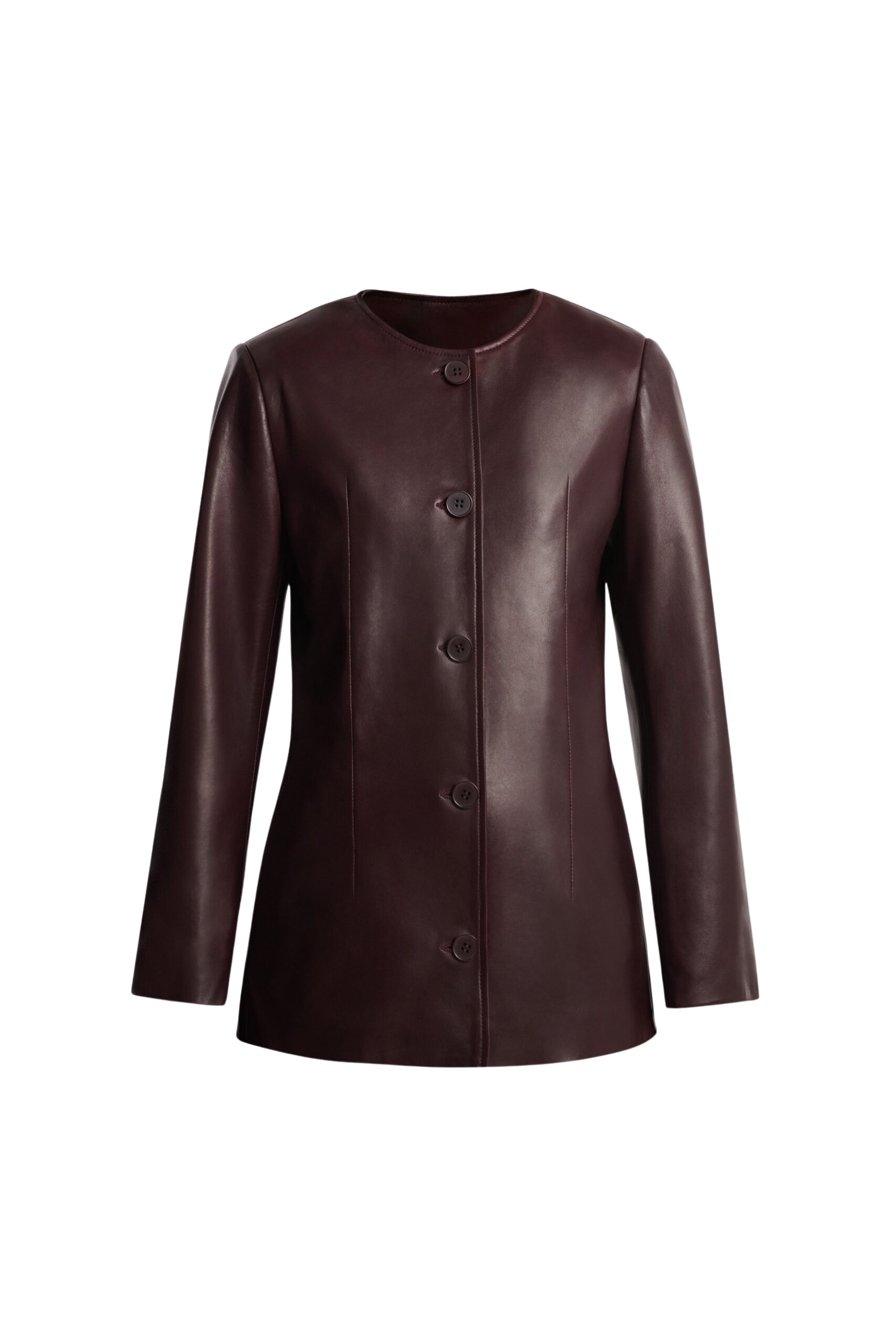 Nour Hammour Jackets Color | Maud Chic Leather Blazer luxury leather Jackets from Luxury Shoes 