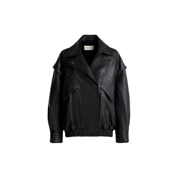 Nour Hammour Jackets Color | Micah Sumptuous Leather Bomber luxury leather Jackets from Luxury Shoes 