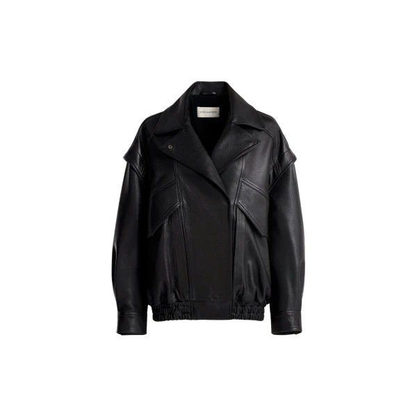 Nour Hammour Jackets Color | Micah Sumptuous Leather Bomber luxury leather Jackets from Luxury Shoes 